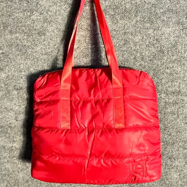 Carolina Herrera Good Girl Red Puffy  Tote Bag