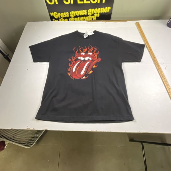 Rolling Stones A Bigger Bang Tour T-Shirt Size XL Black Concert Graphic OF