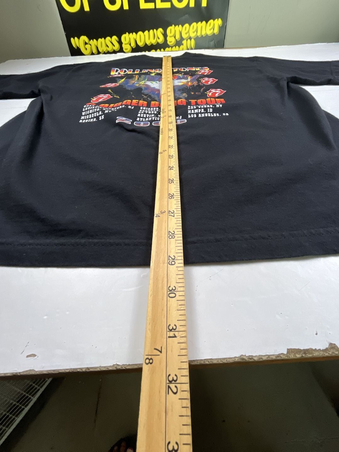 Rolling Stones A Bigger Bang Tour T-Shirt Size XL Black Concert Graphic OF 8