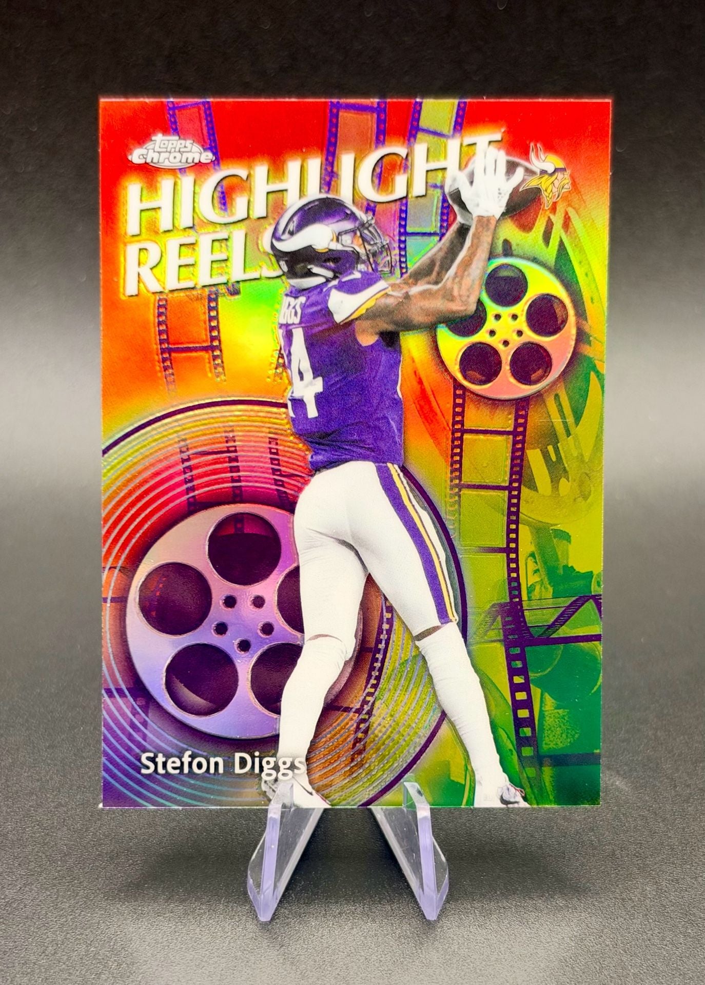 NEW RELEASE Topps Chrome Vikings Stefon Diggs Highlight Reels Trading Card RARE 2