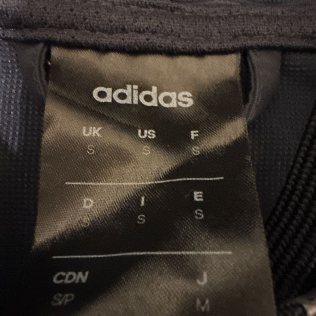 Adidas Essentials 3-Stripes Navy White Windbreaker Size S 5