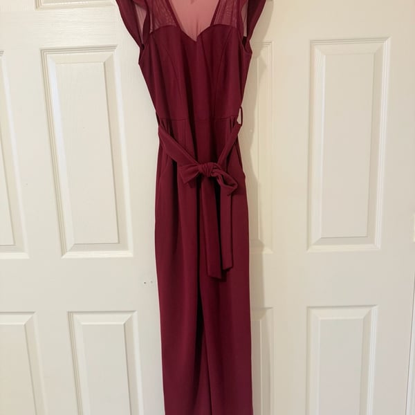 Moa Moa Jumpsuit Size S Burgundy