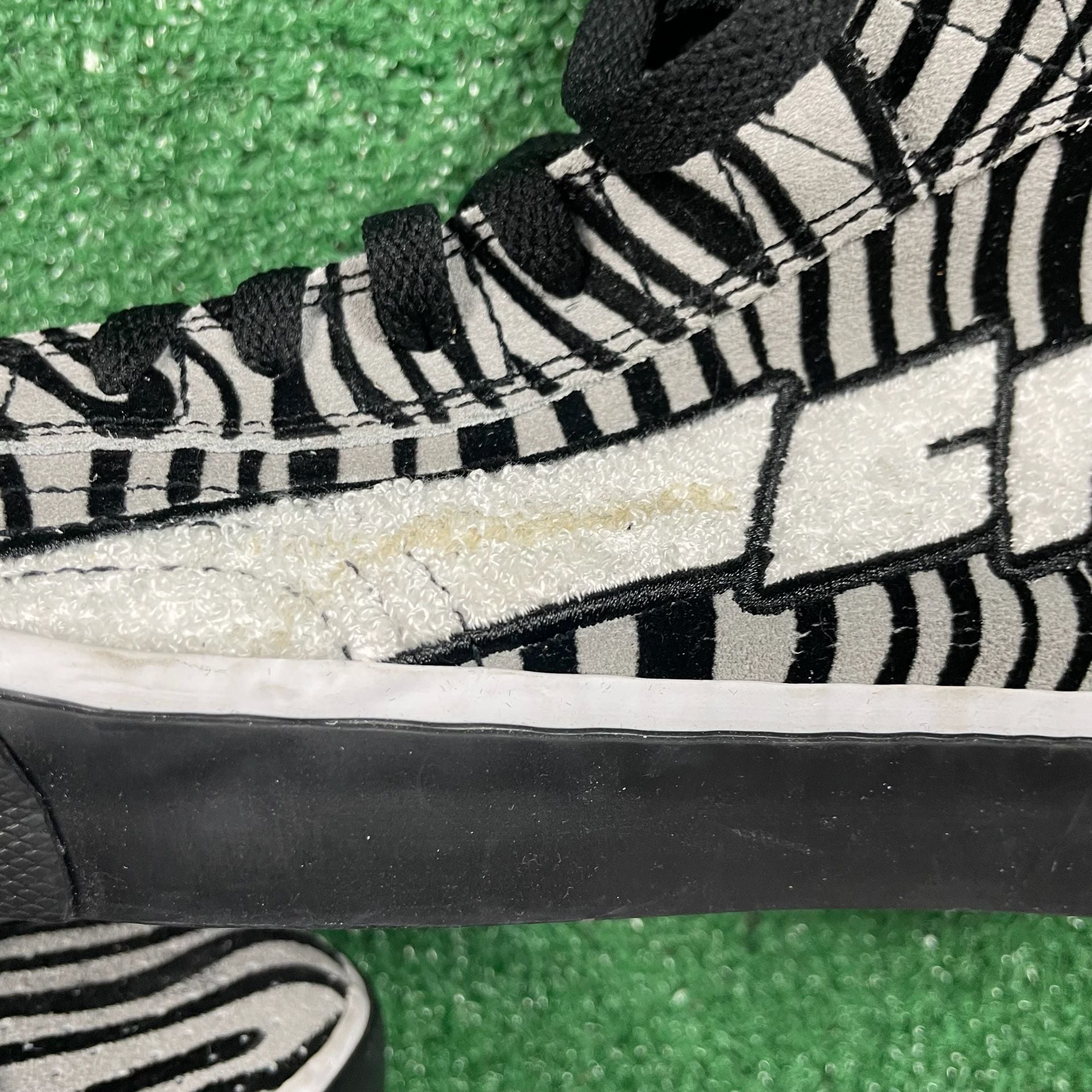 Creative Recreation Zeus High Top Sneakers Zebra Black White 3