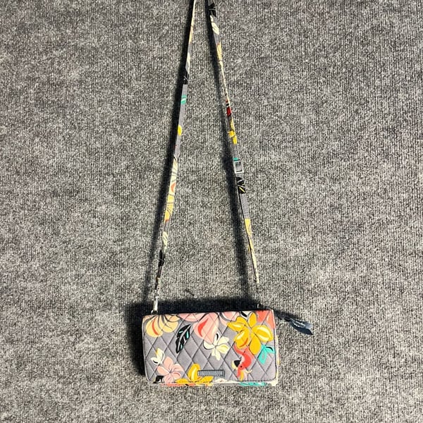 Vera Bradley Quilted RFID Crossbody Wallet Coastal