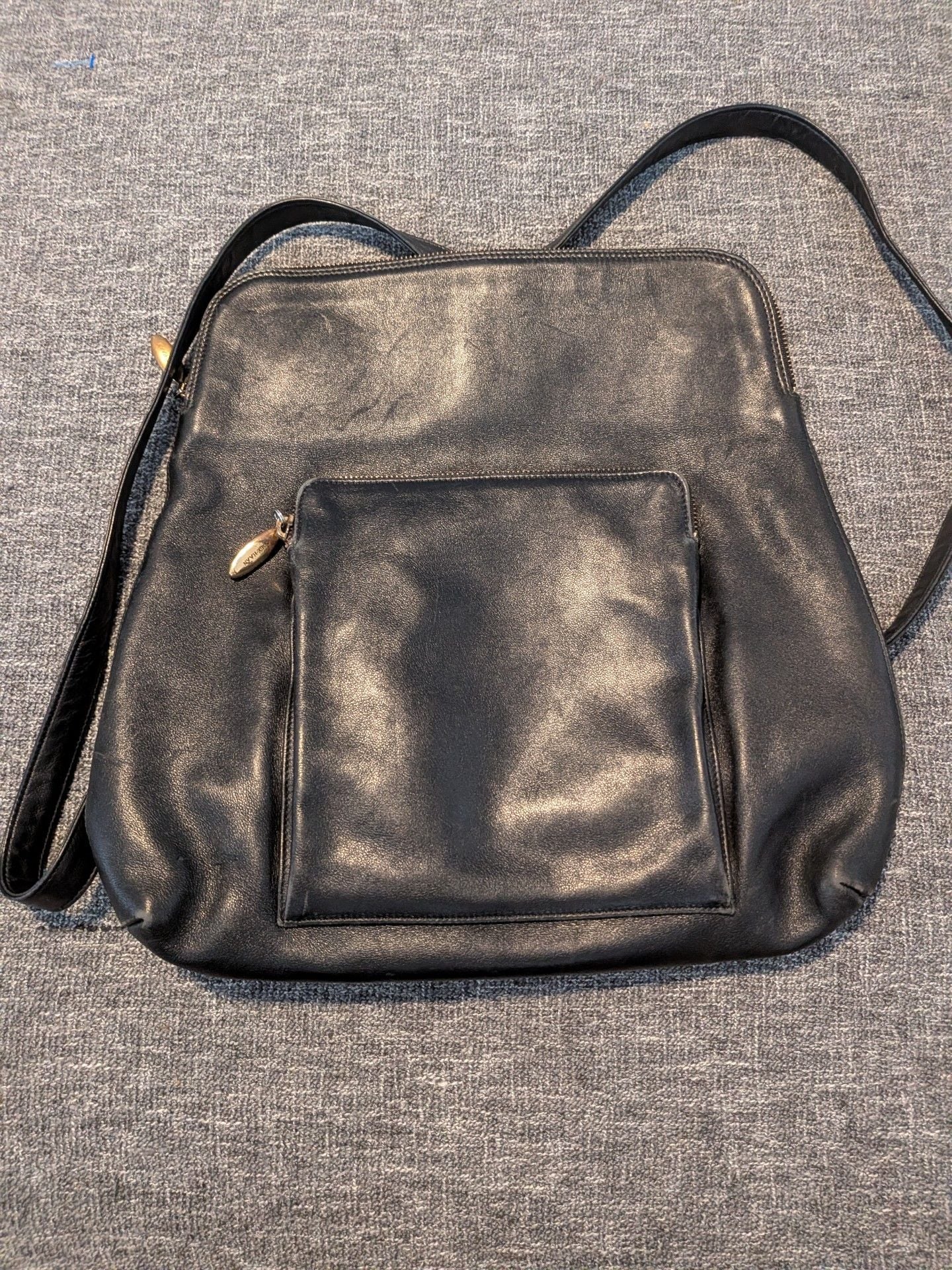 Cole Haan Black Leather Backpack 2