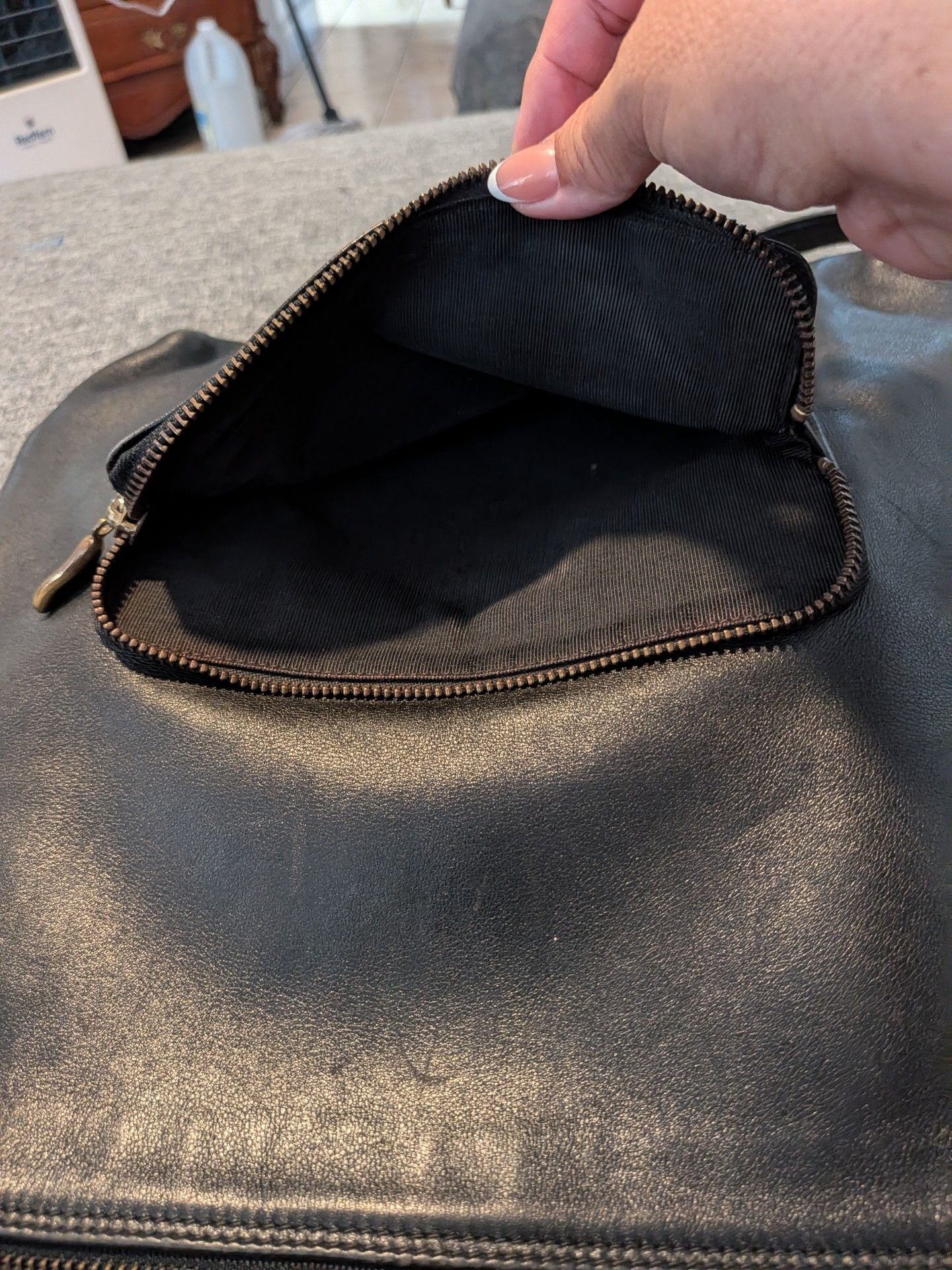 Cole Haan Black Leather Backpack 5