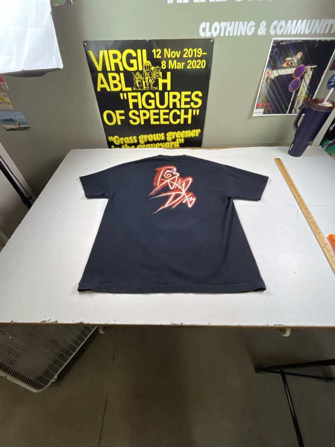 WWE Rob Van Dam RVD Dragon T-Shirt Size XL Vintage Y2K Black OF 5