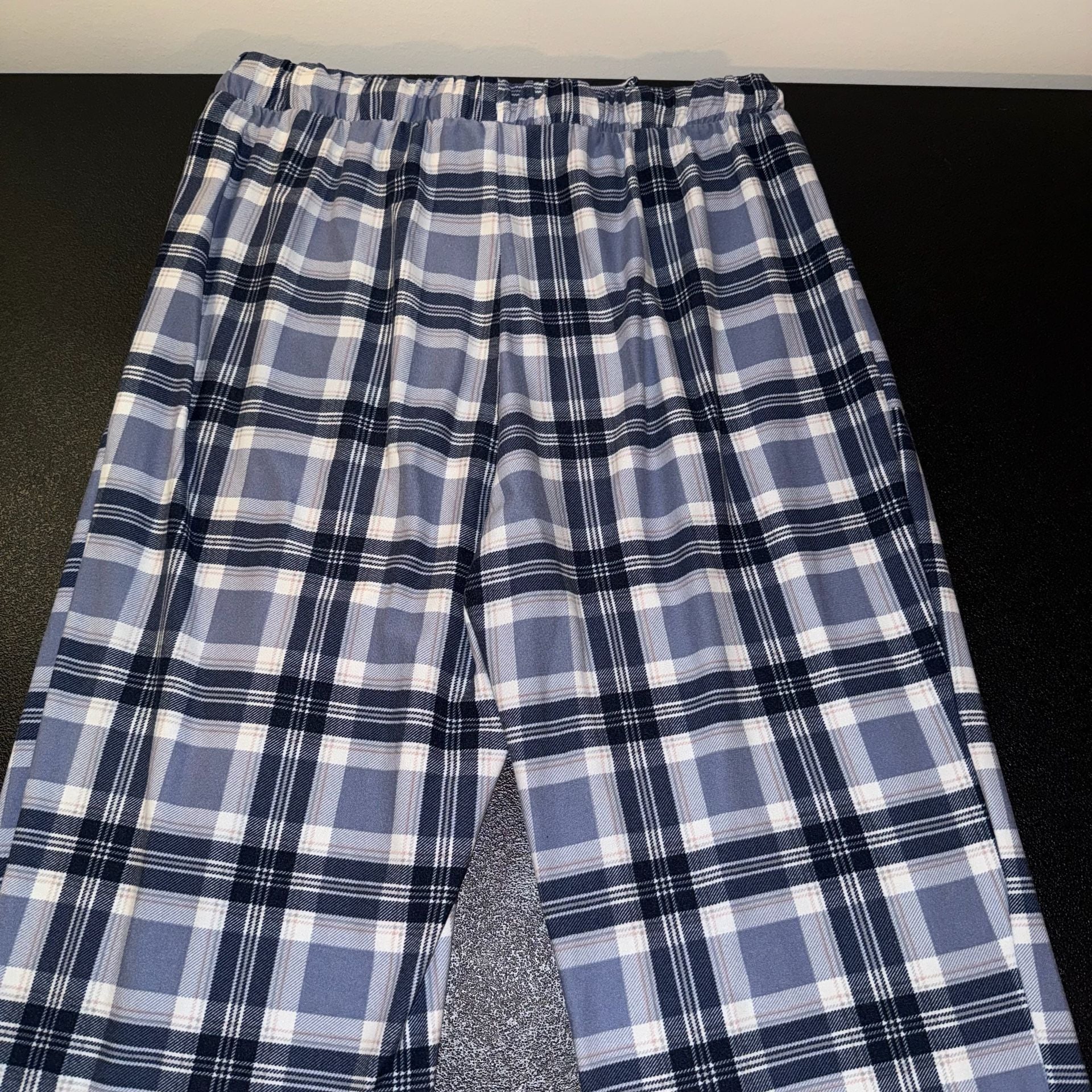 Lucky Brand Pajama Pants Size L Blue Plaid Lounge 3