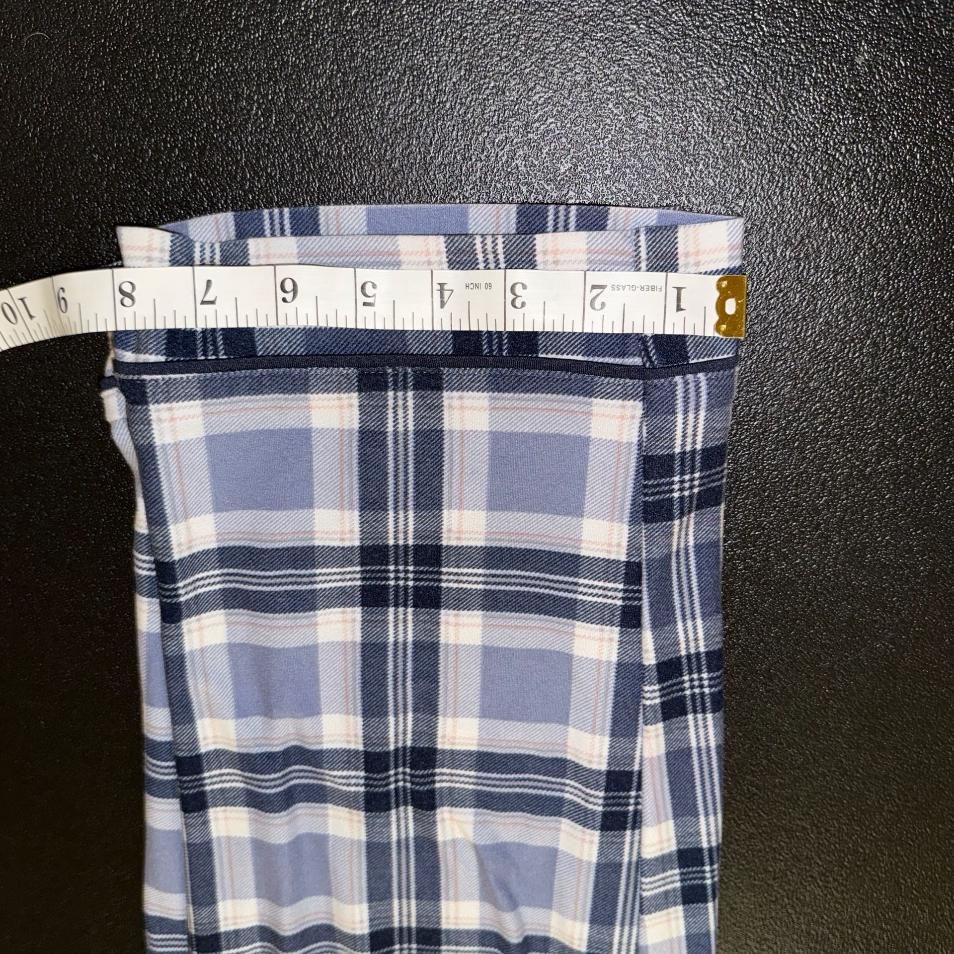 Lucky Brand Pajama Pants Size L Blue Plaid Lounge 6