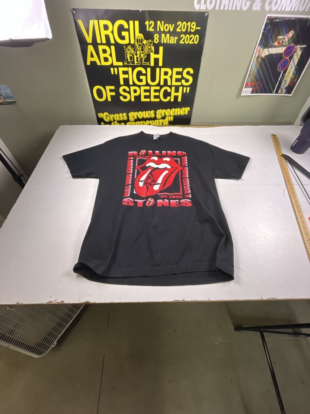 The Rolling Stones 2005 Tour T-Shirt Size XL Black A Bigger Bang 2