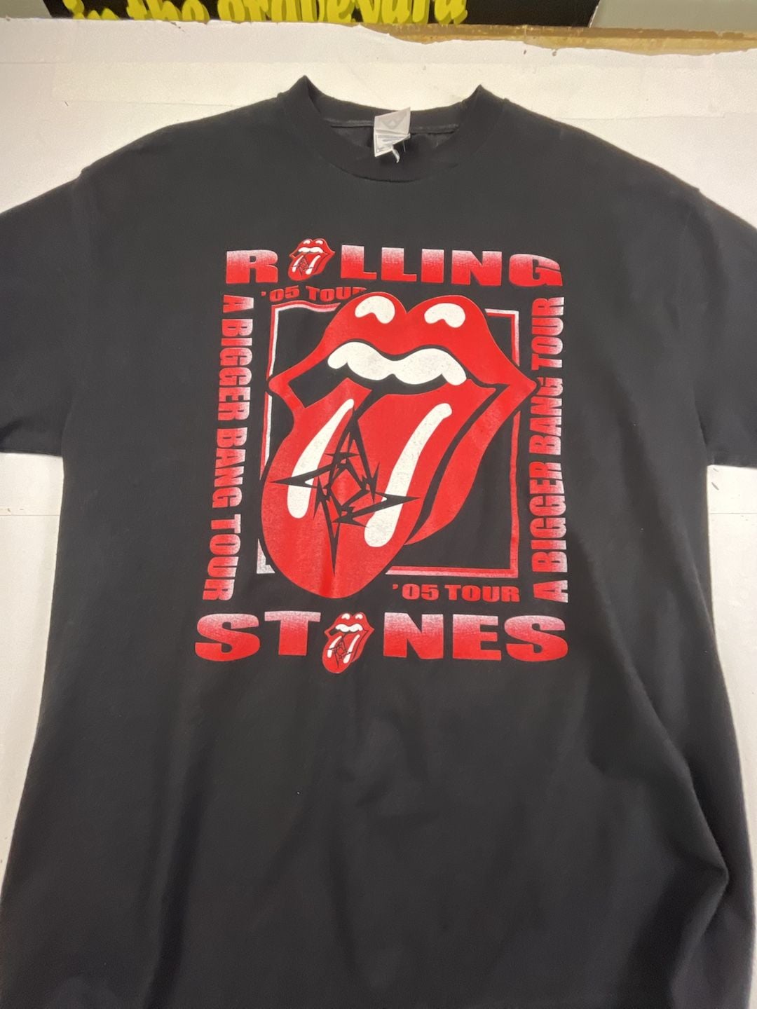 The Rolling Stones 2005 Tour T-Shirt Size XL Black A Bigger Bang 3