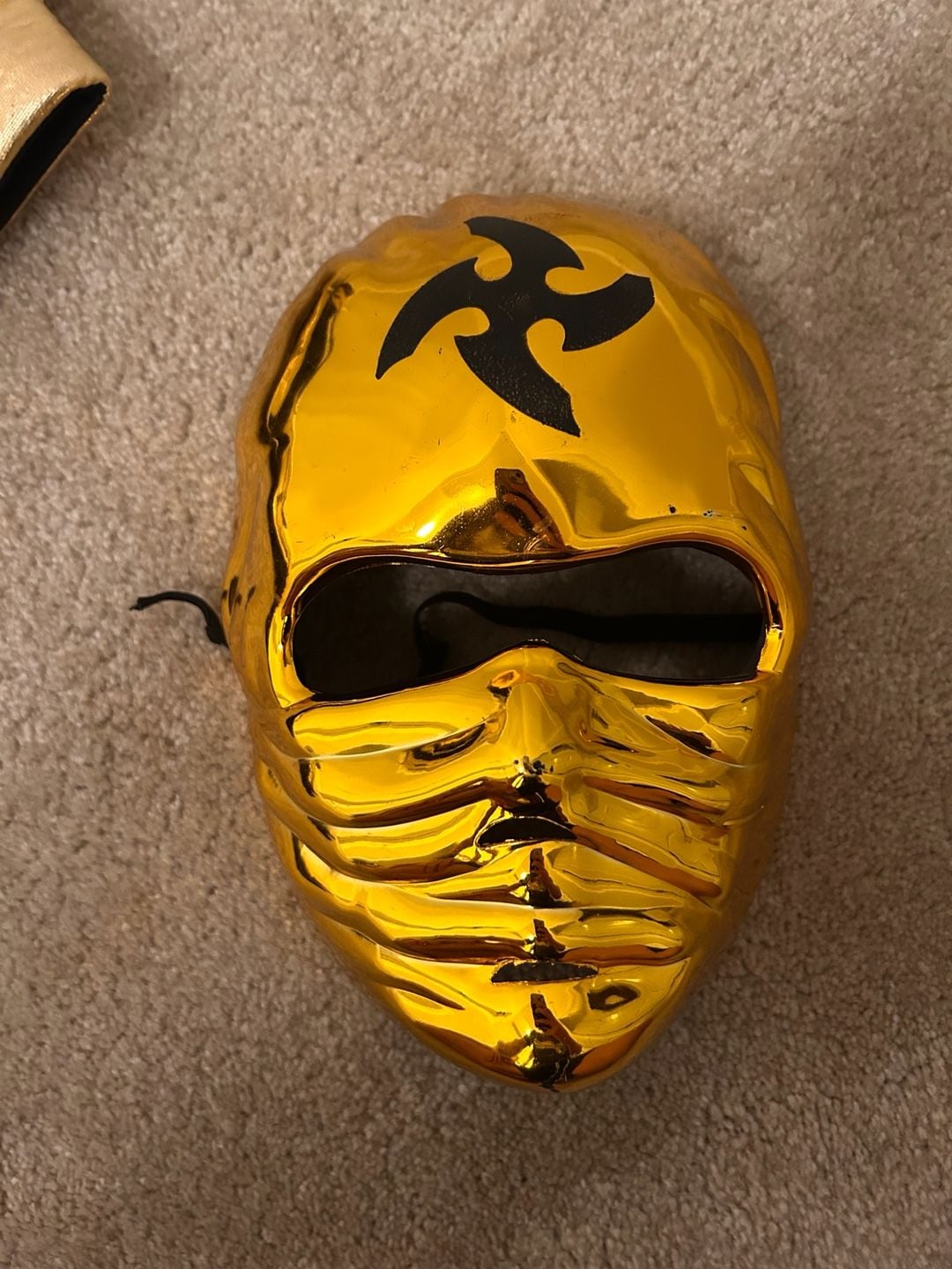 Gold Ninja Costume Black And Gold Kids Dragon 2