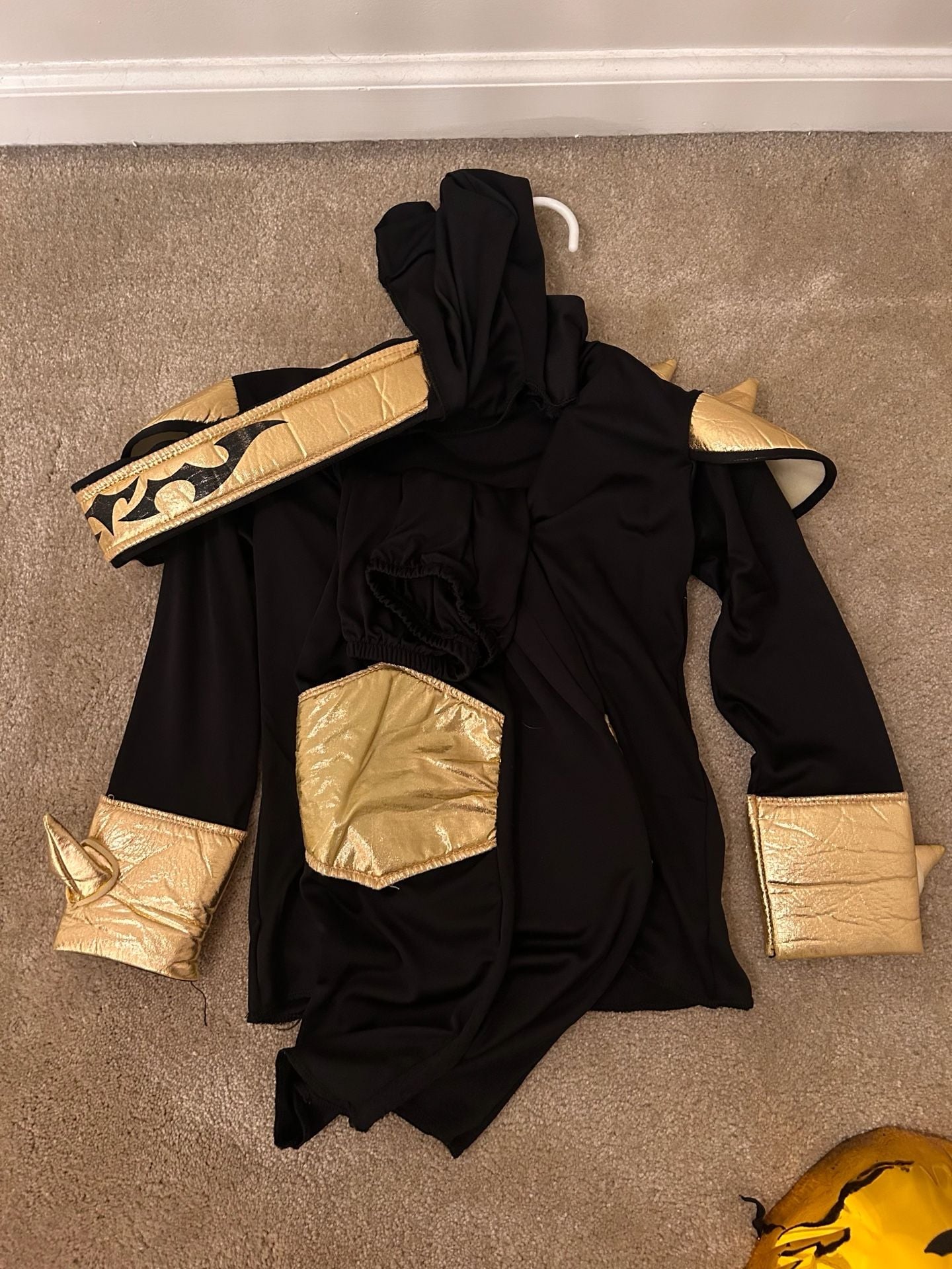Gold Ninja Costume Black And Gold Kids Dragon 3
