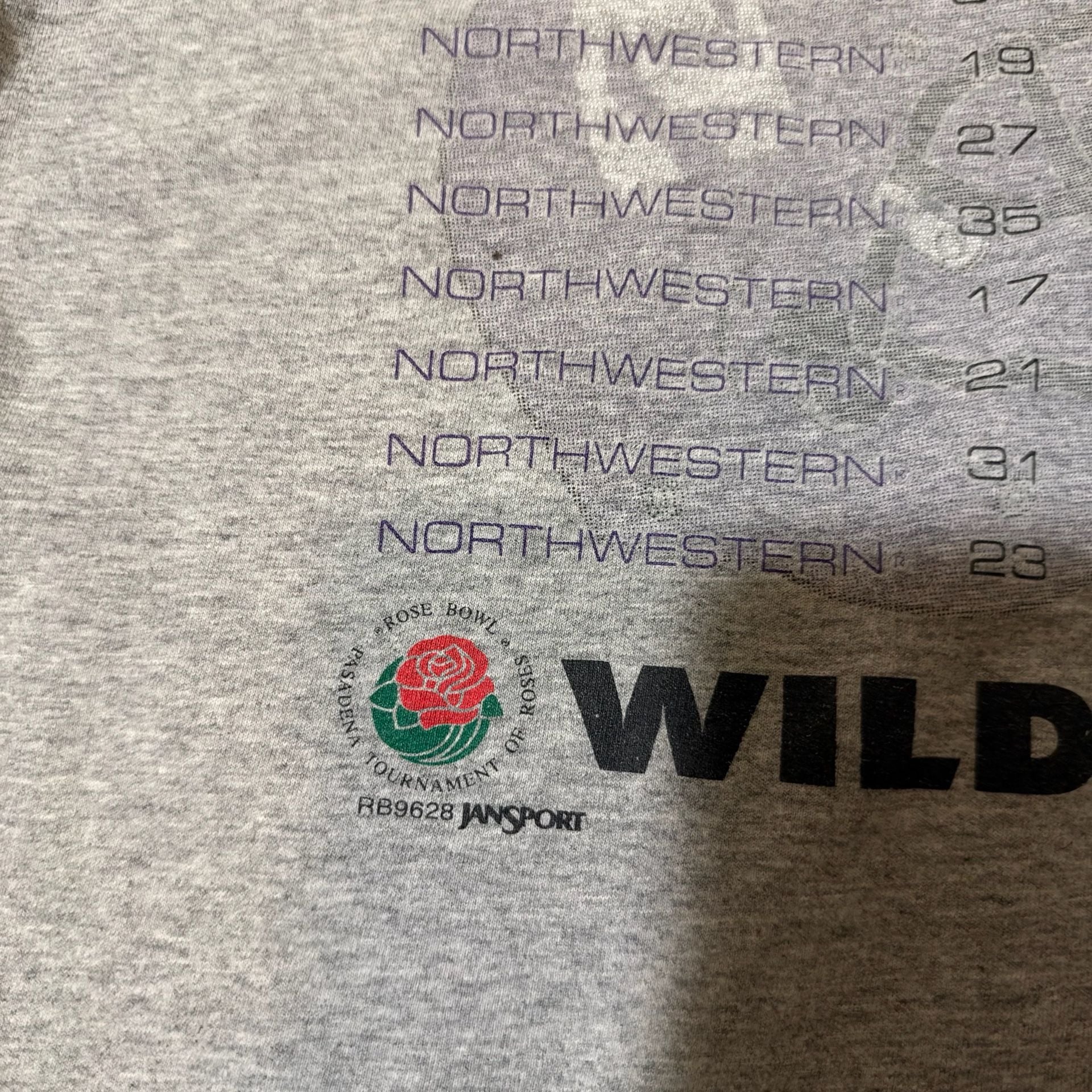 JanSport Northwestern Wildcats 1995 T-Shirt Large 4