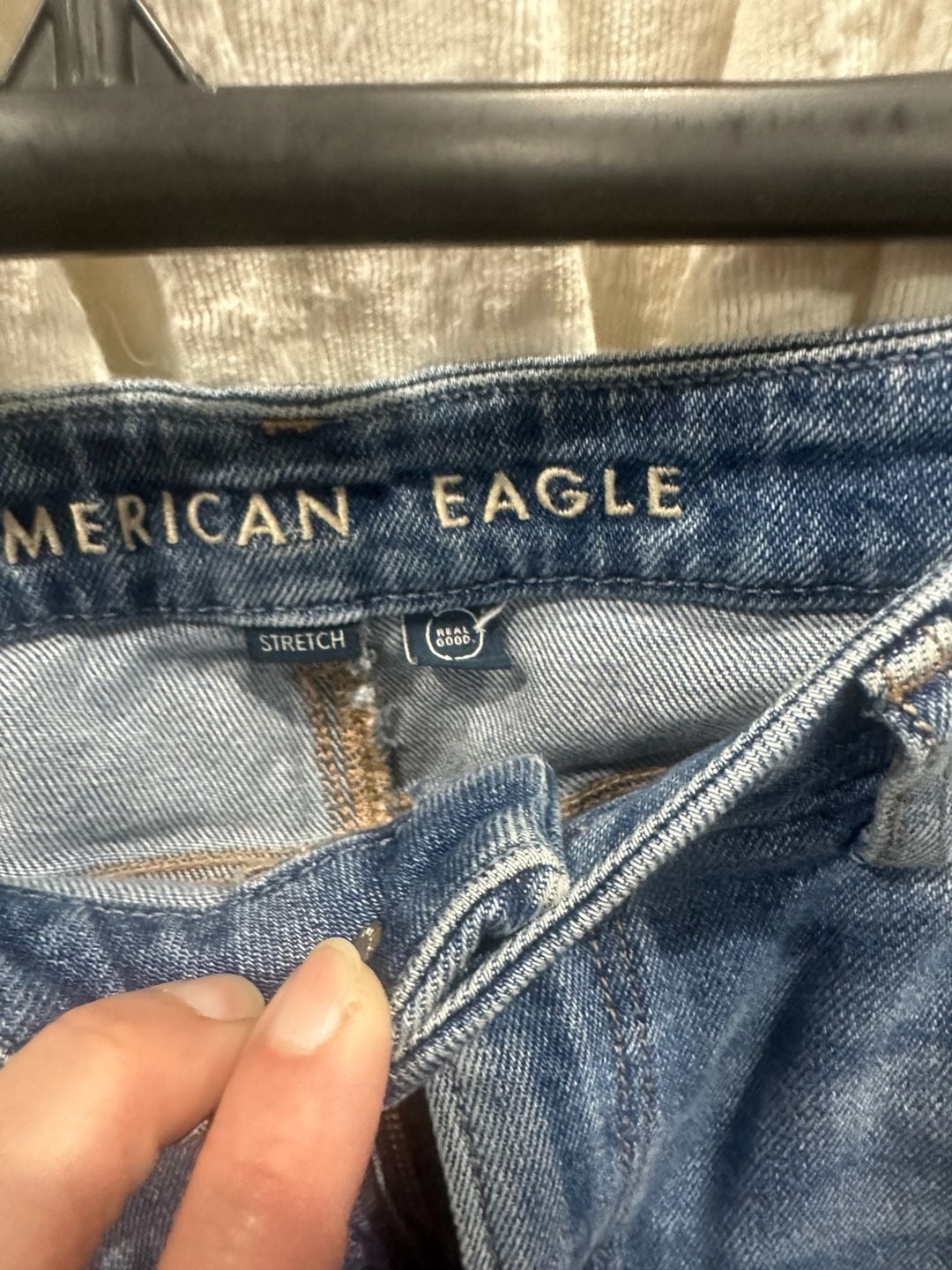 American Eagle Curvy Mom Jean Size 8 Regular Blue 3