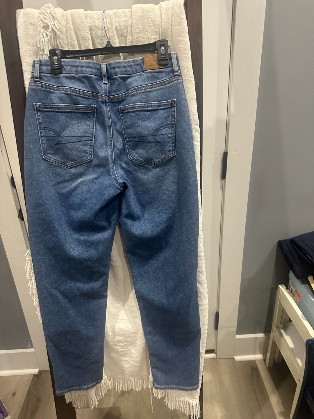 American Eagle Curvy Mom Jean Size 8 Regular Blue 4