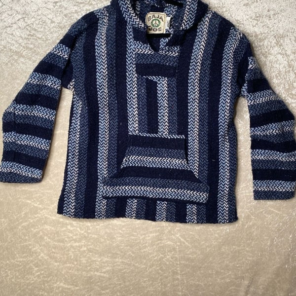 Baja Joe Baja Hoodie Size M Blue