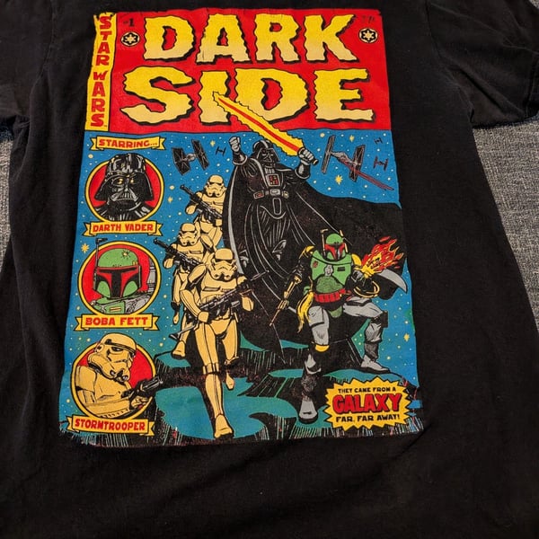 Star Wars Dark Side Graphic T-Shirt Size M Black