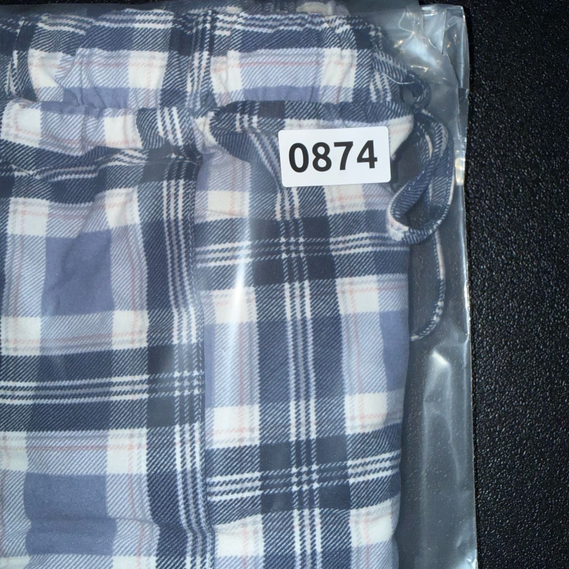 Lucky Brand Pajama Pants Size L Blue Plaid Lounge 7