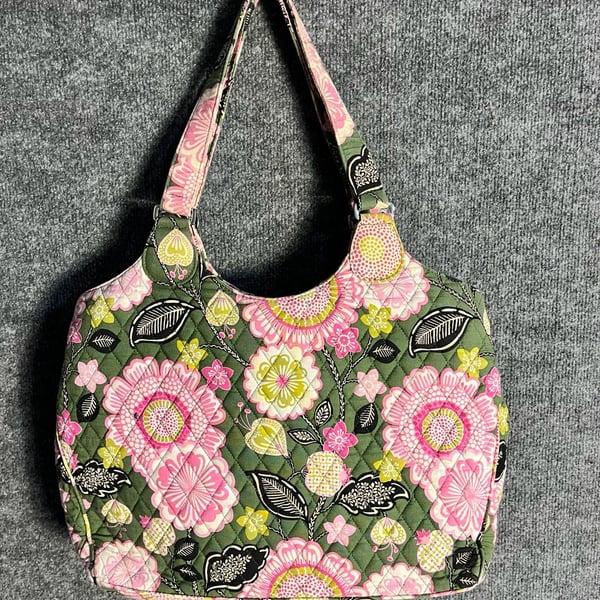 Vera Bradley Glenna Shoulder Bag Olivia Pink Floral