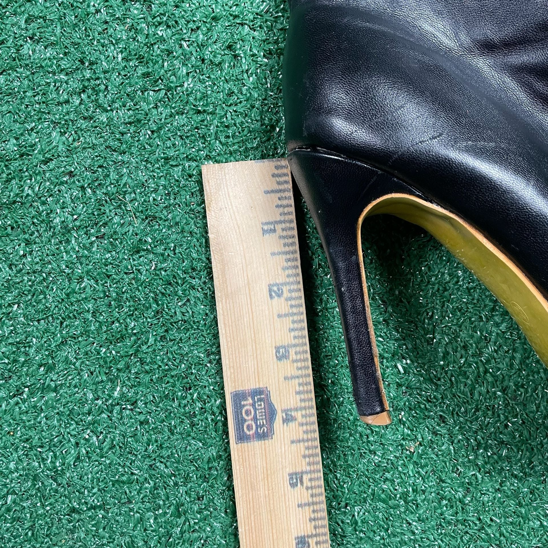 Unbranded Stiletto Knee High Boots Size 38 Black Pointed Toe 9