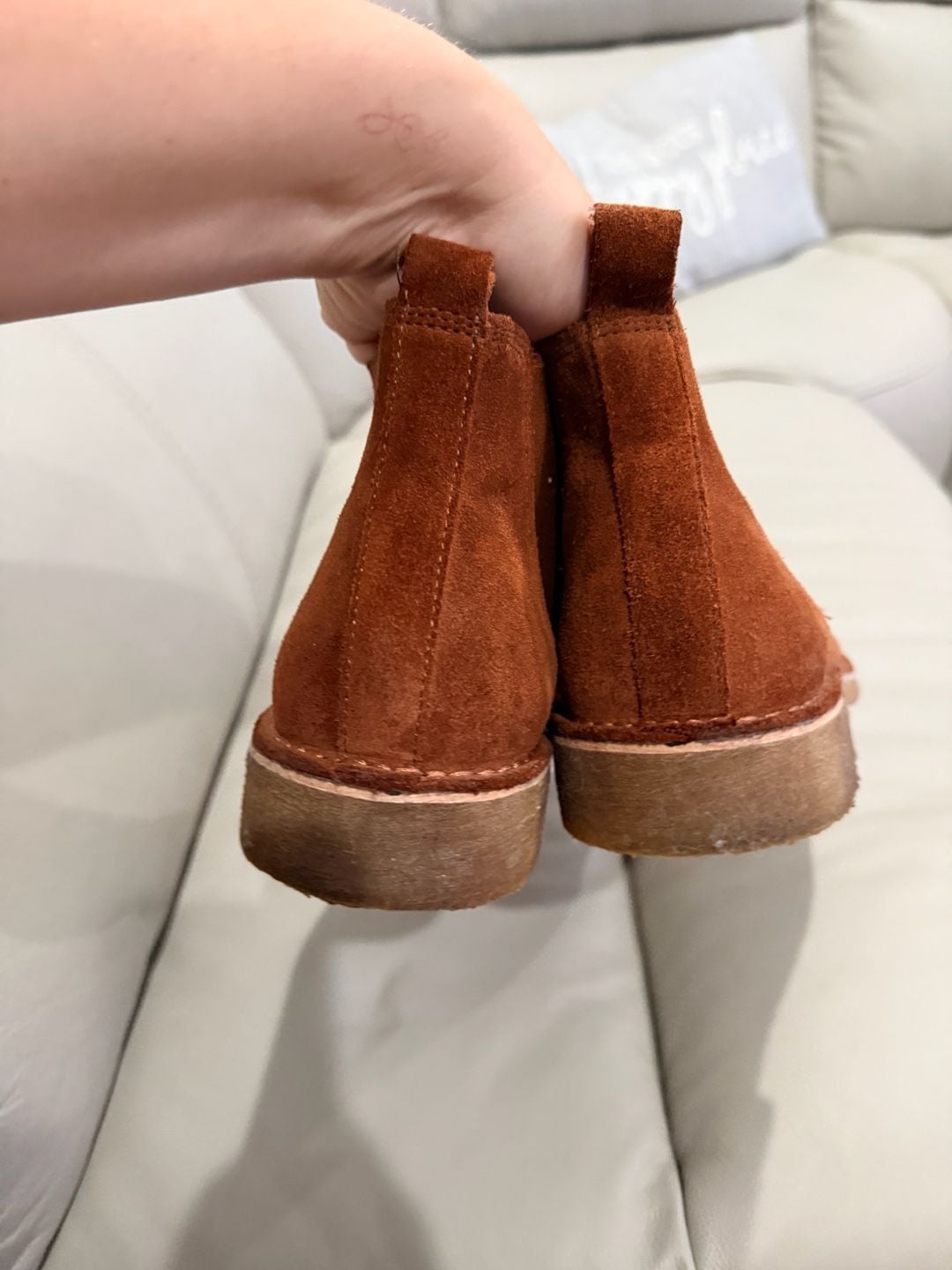 Kenneth Cole Hewitt Chelsea Boot Size 11 Brown Suede Ankle Boots 5