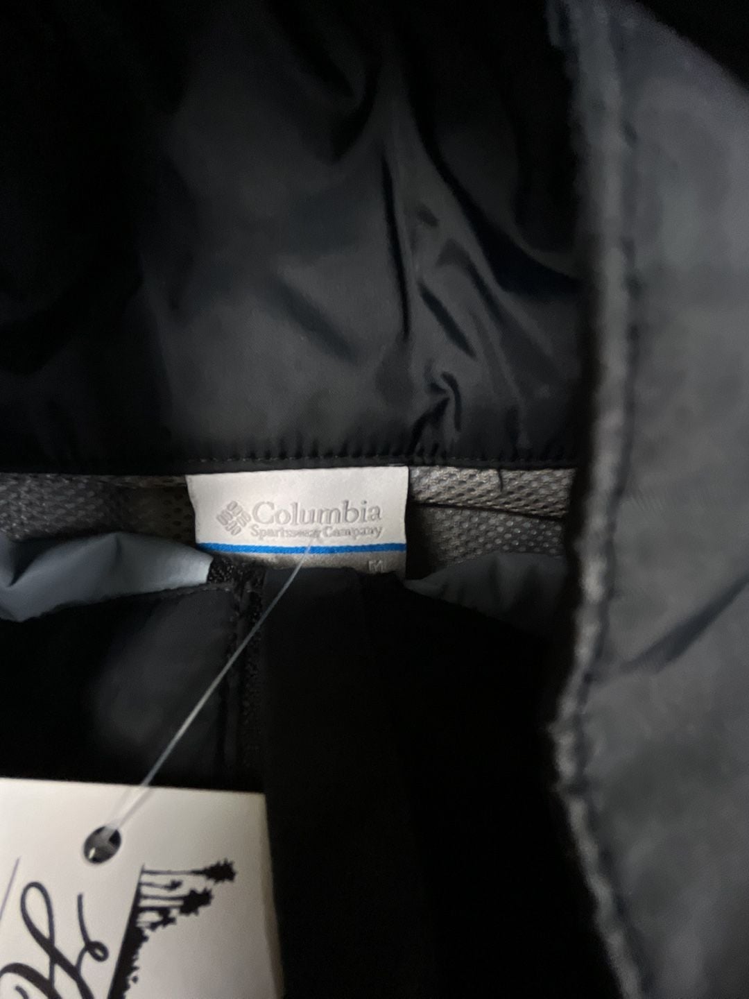 Columbia Switchback III Rain Jacket Size M Black Hooded Windbreaker OF 5