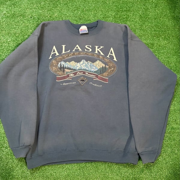 Vintage 90s Teal Alaska Crewneck (L) – , CA