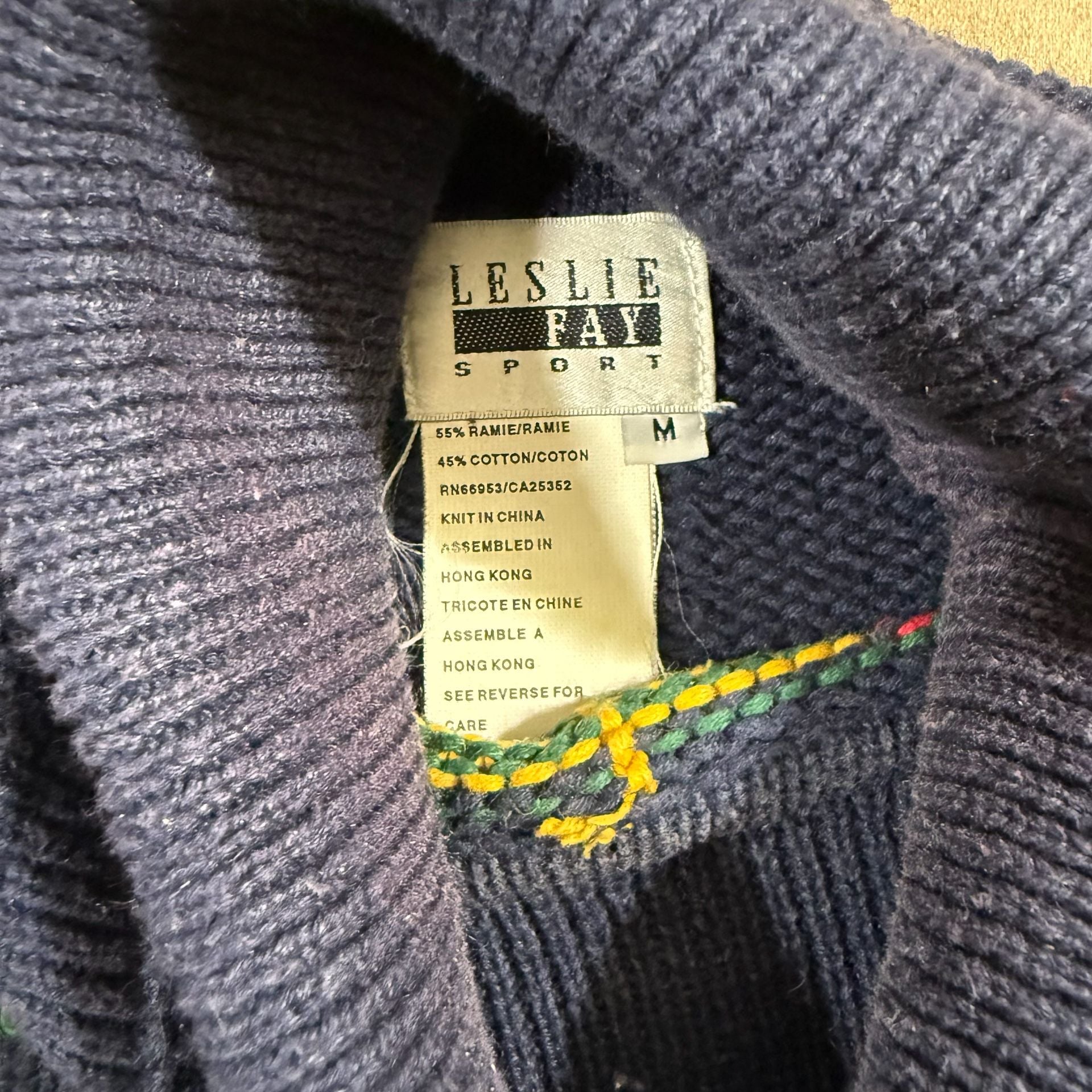 Crest Sweater Navy 7