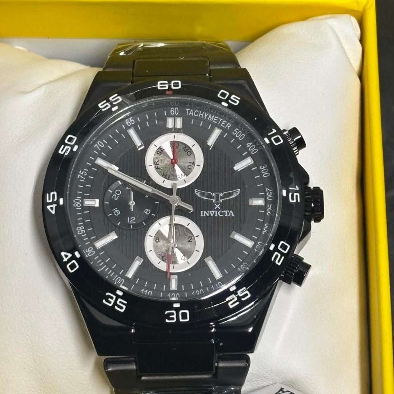 Invicta Chronograph Black Dial Watch 2
