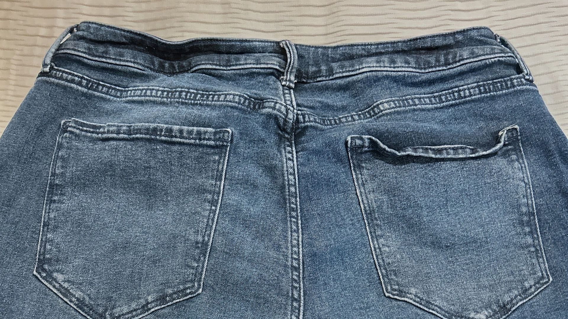Simply Vera Vera Wang Relaxed Boyfriend Crop Size 16 Blue Denim Jeans 7