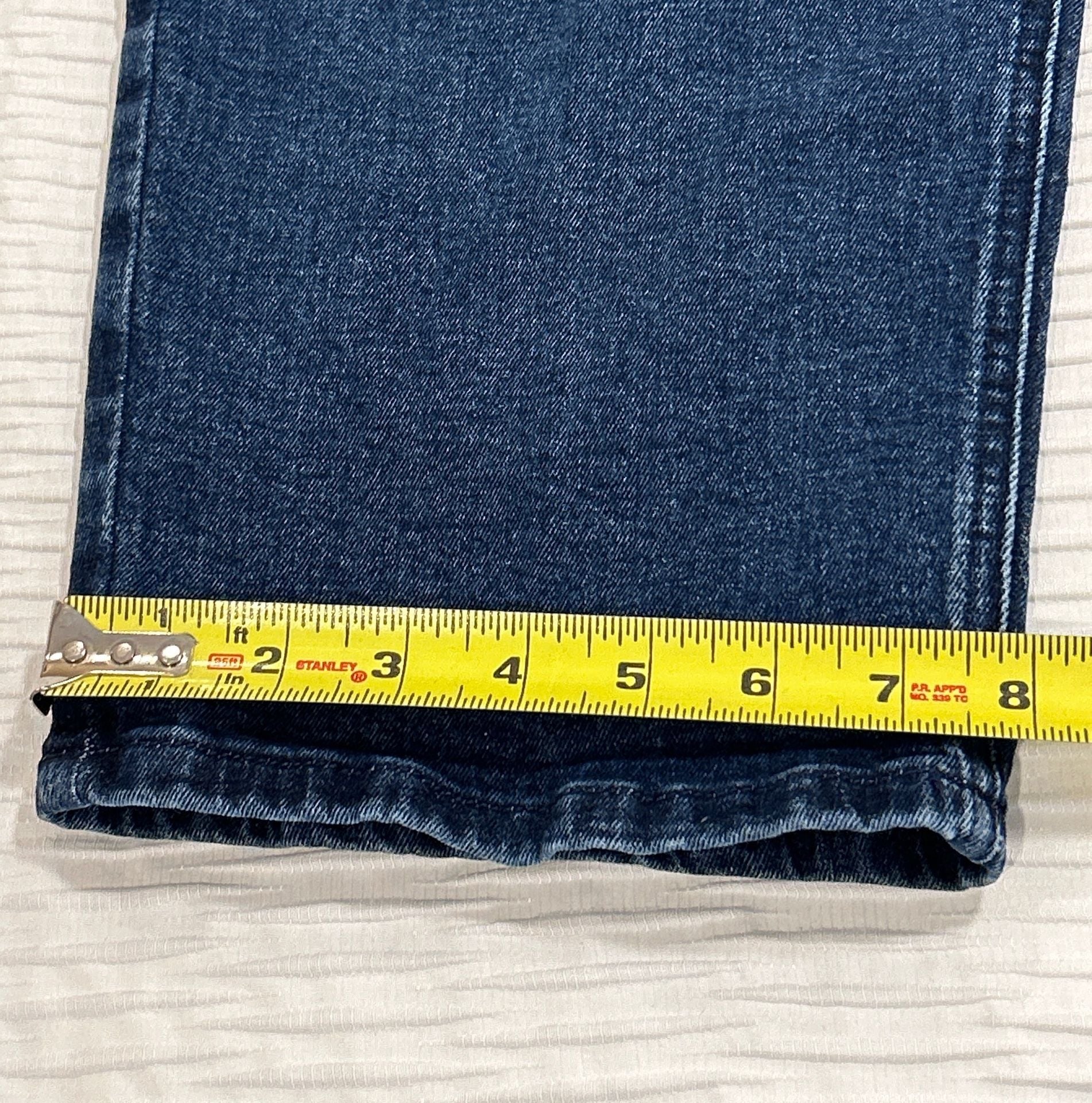Simply Vera Vera Wang Relaxed Boyfriend Crop Size 16 Blue Denim Jeans 8
