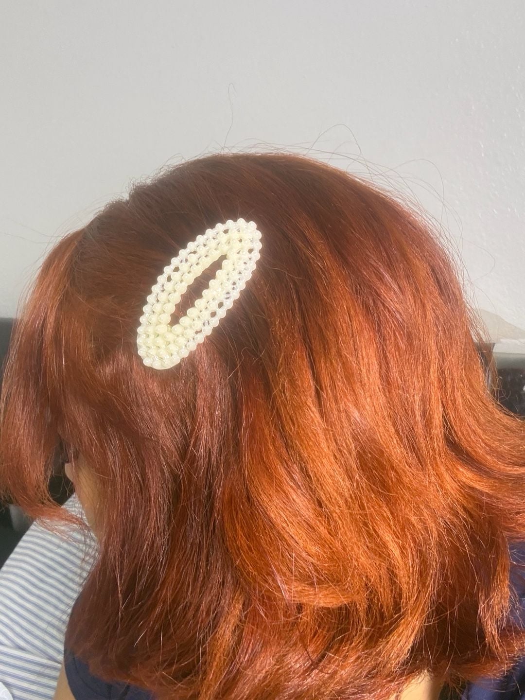 Unbranded Faux Pearl Hair Clip Set of 3 White Floral Barrette 3