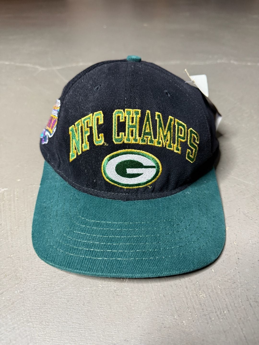 Green Bay Packers NFC Champs Super Bowl XXXI Snapback Hat 2