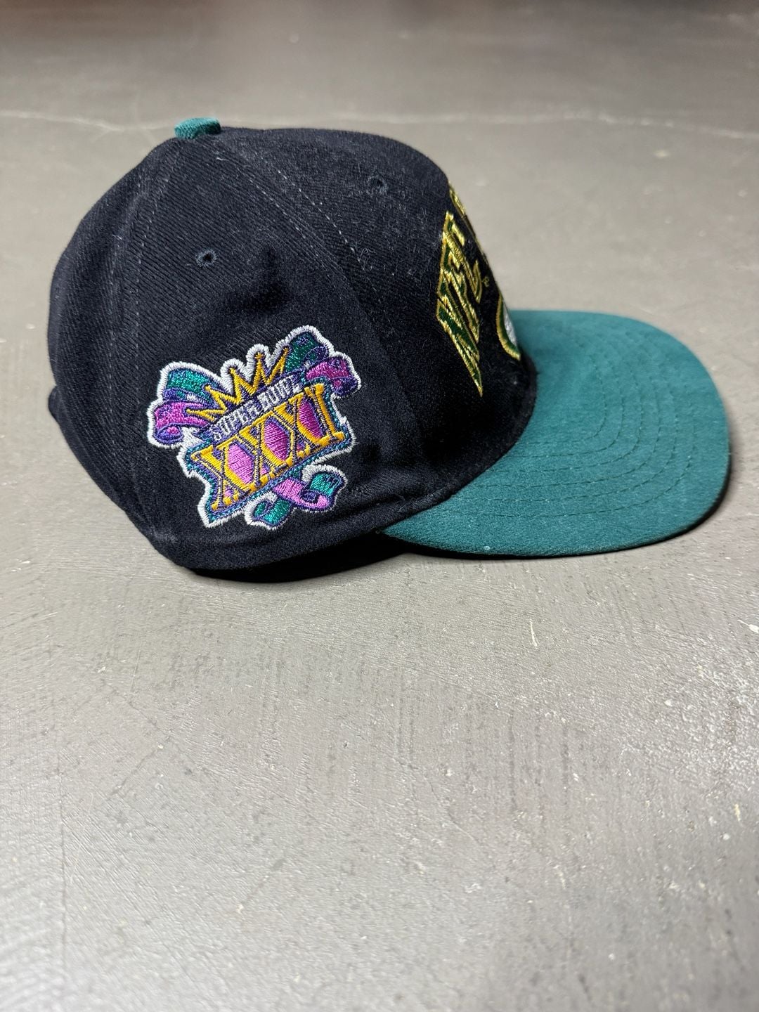 Green Bay Packers NFC Champs Super Bowl XXXI Snapback Hat 3