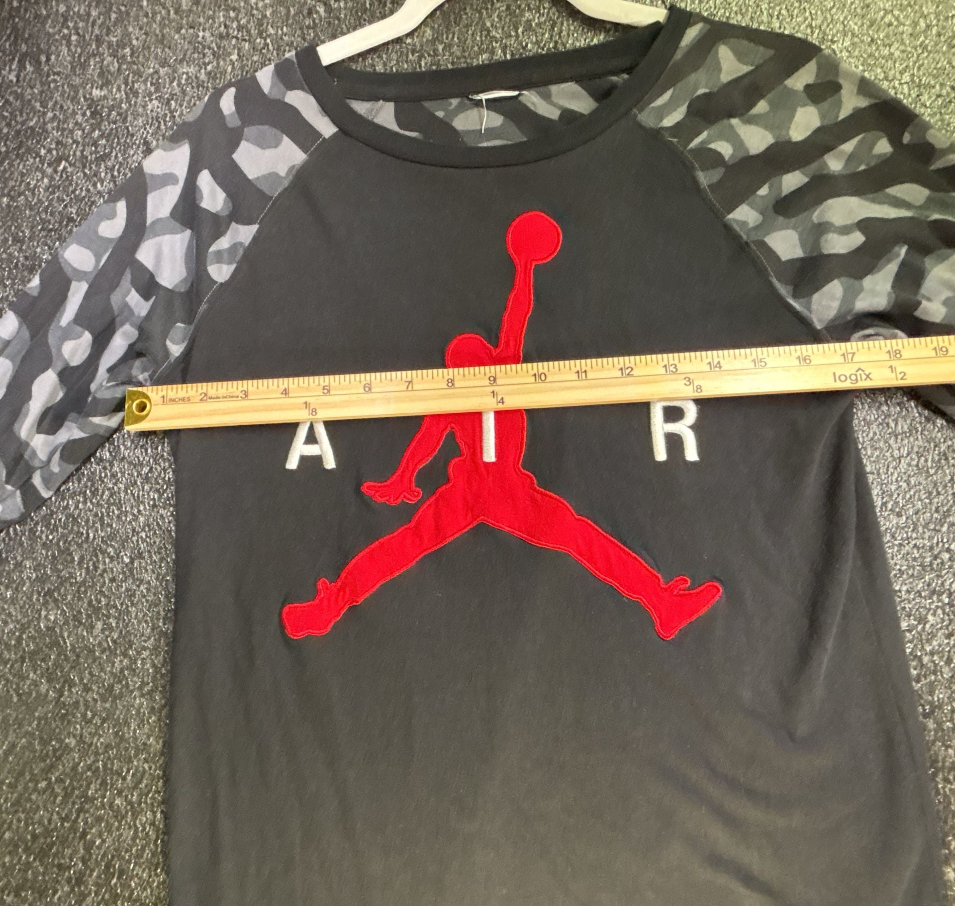 Jordan Jumpman Long Sleeve Shirt Black Red Camo 3