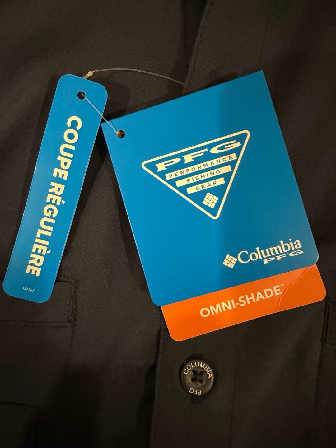 Columbia Pfg Tamiami II Long Sleeve Bloke Fishing Shirt Mens XXL Navy Blue 10