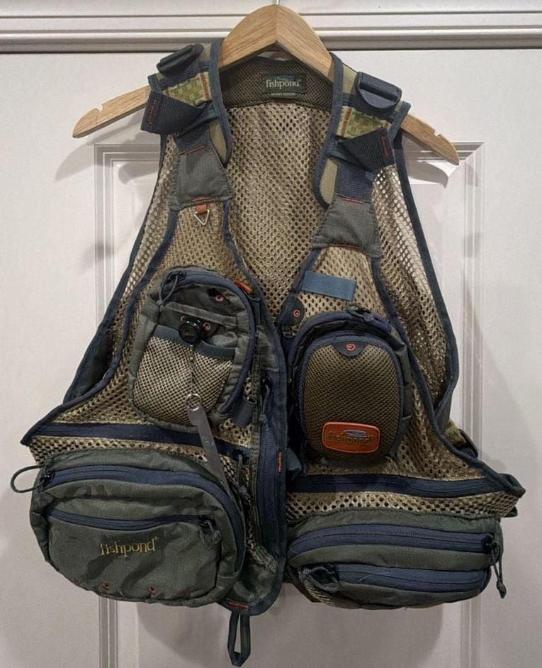 Fishpond Sagebrush Mesh Fly Fishing Vest Green 2