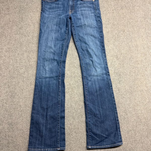 7 For All Mankind Bootcut Jeans Size 27 Blue Wash