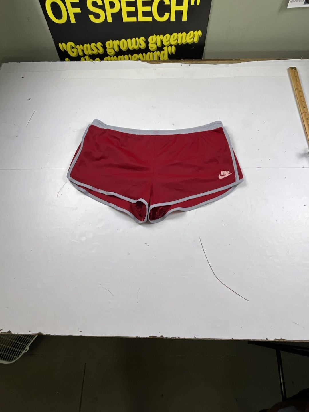 Nike Vintage Sprinter Shorts Size Large Red White 80s Nylon Running of 2