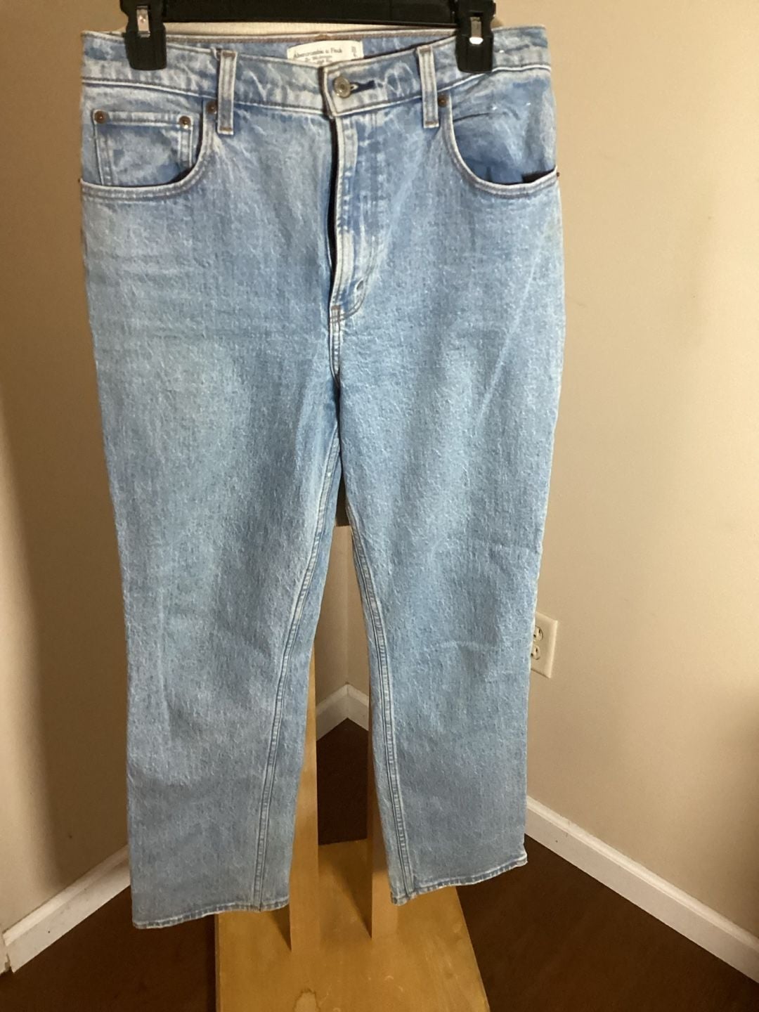 Abercrombie & Fitch The 90s Straight Ultra High Rise Jeans Size 28 6S Blue 2