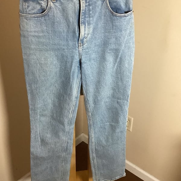 Abercrombie & Fitch The 90s Straight Ultra High Rise Jeans Size 28 6S Blue
