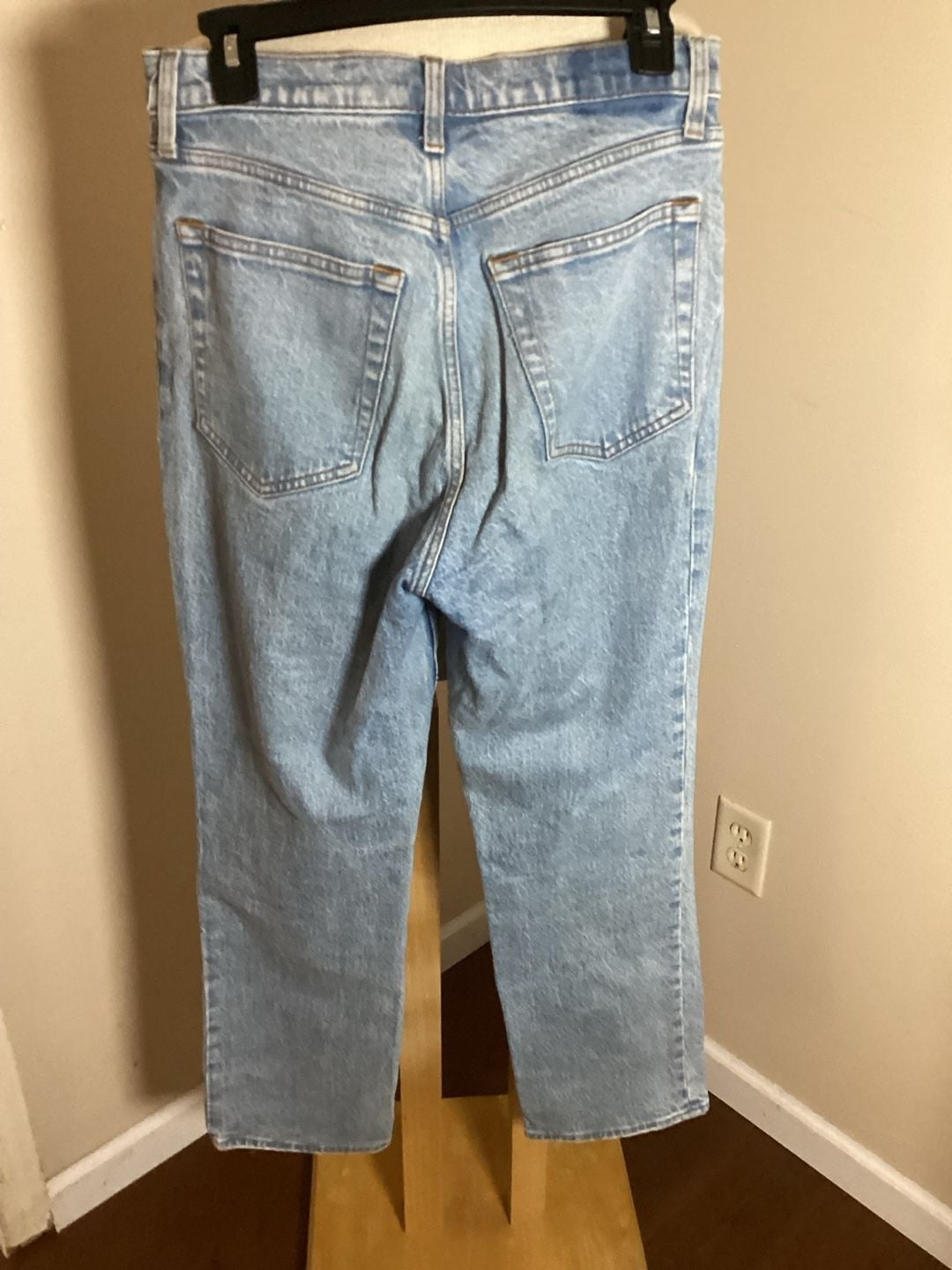 Abercrombie & Fitch The 90s Straight Ultra High Rise Jeans Size 28 6S Blue 4