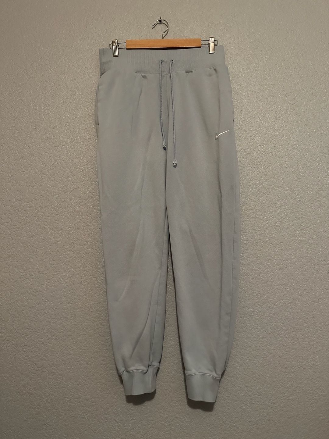 Nike Phoenix Fleece High-Waisted Sweatpants Light Blue Size M 4