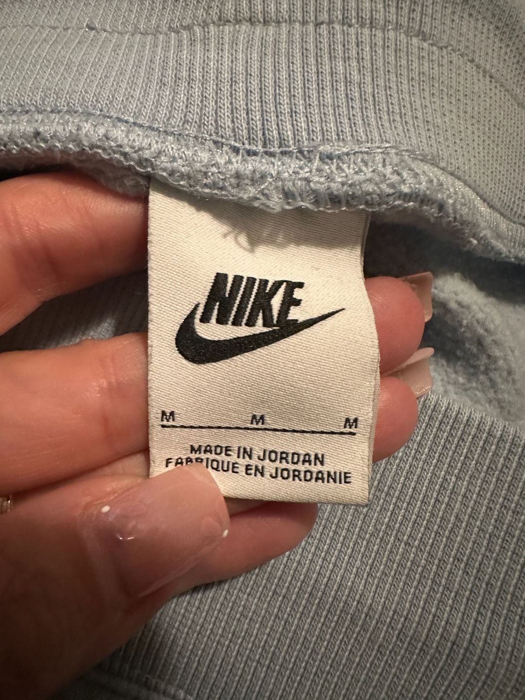 Nike Phoenix Fleece High-Waisted Sweatpants Light Blue Size M 8