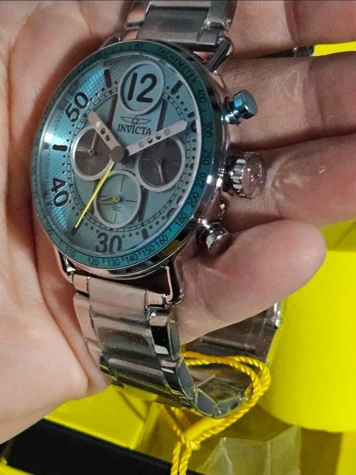 Invicta Speedway 50879 Men's Chronograph Watch Turquoise Dial 44 mm 3