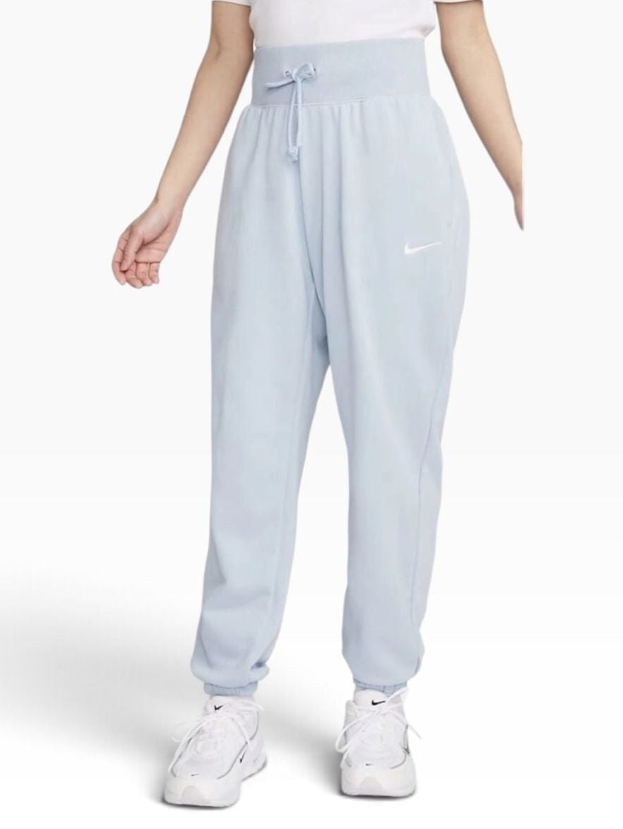 Nike Phoenix Fleece High-Waisted Sweatpants Light Blue Size M 2