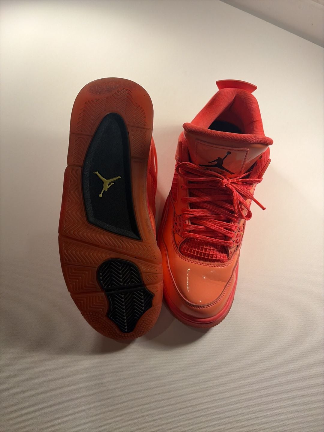 Nike Air Jordan 4 Retro NRG Hot Punch Patent Leather Sneakers 5