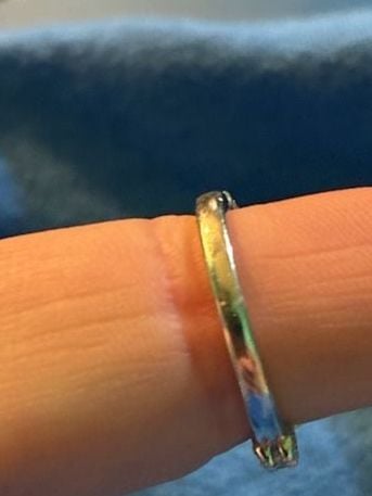 Green Zirconia Ring Silver Pave Band 5