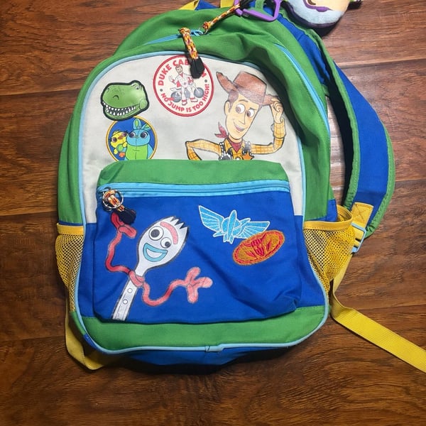Disney Toy Story 4 Backpack Woody Forky Buzz Lightyear